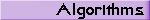 algorithmes